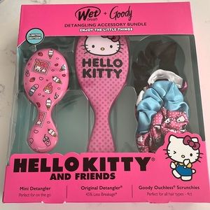 Wet Brush + Goody Detangling Bundle Hello Kitty